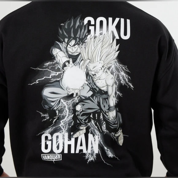 Vanquish (VQFIT) DBZ CS Cell Gohan + Goku Oversized Pullover Hoodie